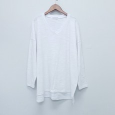 빅걸스토리 여성용 겹브이 긴팔 티셔츠