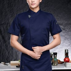 Unhev 男女通用亮點短袖廚師工作服