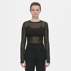 mulawear 女款時尚網眼長袖T恤 AWSDTL149