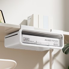 Knock Knock免打孔書桌空間利用收納盒 抽屜型, 白色, 一層