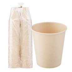 Tamsaa 甘蔗紙杯 190ml, 100入, 1組