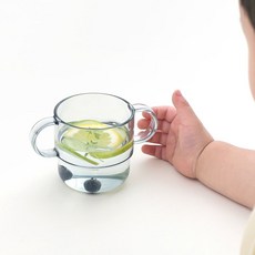 탁가온 유아용 에코젠 양손 투명컵, 민트, 1개, 200ml