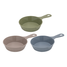 Compose House 手柄分食盤 3入組 (卡其色+摩卡灰+藍色), 1組, 3個手柄分食盤, 卡其色、摩卡灰、藍色