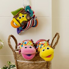 라마즈 뮤지컬자극애벌레 애착인형 + 촉각주사위, 노랑(애벌레), 1세트