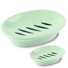 AHOYE 簡約瀝水肥皂架 2個 綠色