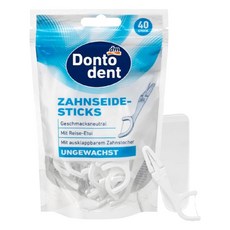 dm Dontodent 超滑牙線棒 Set, 40支, 1包