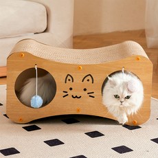 레드퍼피 고양이 네코야 트윈 투 볼 스크래쳐, 혼합색상, 1개