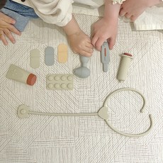 Cuddle 幼兒軟矽膠醫生角色扮演遊戲套組, 1套, 混合顏色