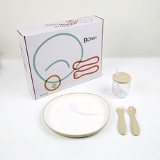 KINTO BONBO 嬰幼兒餐具4件組, 1套, 象牙白