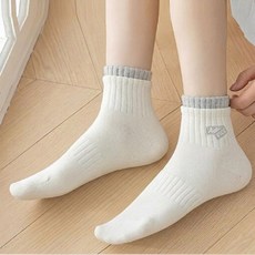 Daycozy 女款春夏棉質運動襪8雙組, 灰色, 1套