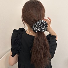 디멜디 여성용 플라워 대형 곱창밴드