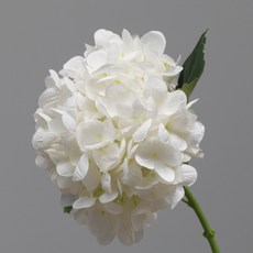 So&Young 繡球花人造花裝飾品 2入, 白色