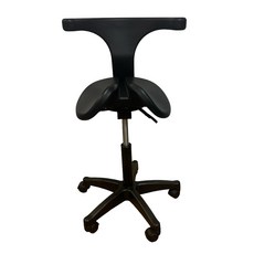 CABLE&HOME'S 凱堡家居 馬鞍腰背工學椅 牙醫師/研究員/工程師 C型支撐 可前傾坐墊, 黑色