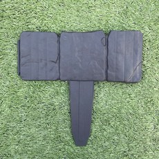 라이프스윗 돌모양 테두리 정원 화단 꾸미기 울타리 10p, 블랙