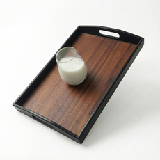 LIVINGMATE 木紋棕色防滑烘焙託盤, 木紋, 1個