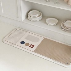 Rugum 緩衝PVC廚房地墊, 1個, 圓圈G藝術