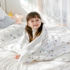 베베누보 어린이집 낮잠이불 분리형 + 에어매쉬패드 + 블랭킷 + 솜베개 + 보관가방, 애니멀스카이