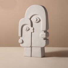 抽象人臉陶瓷花瓶 YT_RA150, 雙面臉