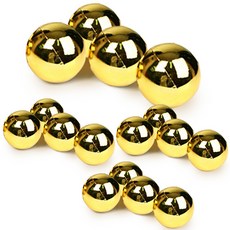 PARTYHAE 有光澤的樹裝飾球 4p x 4 套, 金子