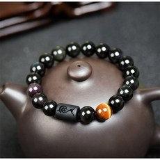 Buddha best 12生肖開運招財健康祈福黑曜石念珠手鍊