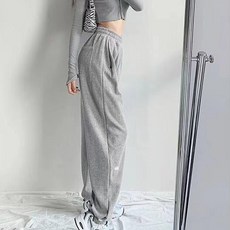 I'M MONG 女款Diomi下擺束口設計鬆緊帶運動褲