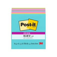 3M Post-it 利貼 強力黏性便條紙 10本, 超新星霓虹色, 1個