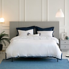 Sofraum 60支棉質素色滾邊被套組