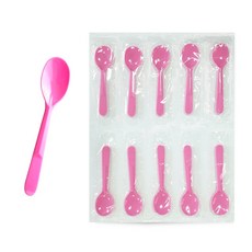 Saenghwaleulgeurida 湯匙 粉紅色 12cm, 150件, 1組