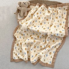 BEBENIZ 動物圖案紗質毛毯 均碼