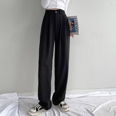 여성용 블랙101 포티로 와이드핏 베이직 슬랙스 CH-2320485