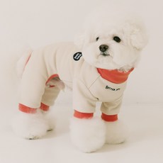 PETSLAND 狗狗奶油柔軟連身衣, 米色, 1個