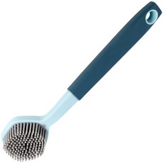 Lalamiz 北歐多用途洗碗菜瓜布 矽膠棉壓克力 D75 藍色, 1個, 1入