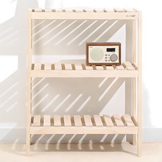 OLIVING 原木花盆鞋架多功能收納層架, 原木色, 3 Tiers, 1個