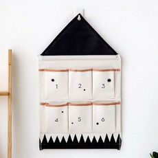 北歐風房子掛包 2入, 黑色的