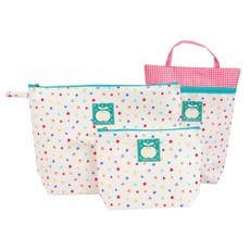 康尼島 兒童防水收納袋3件組, 彩色星星款