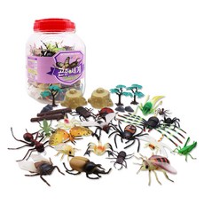 昆蟲世界 昆蟲公仔 31入 + 圖卡組, 1套