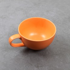 Dalsogum 陶瓷拿鐵杯 咖啡馬克杯 350ml, 1個, 橘色