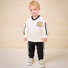 milkmile 兒童 Bear Club 撞色上下裝套裝