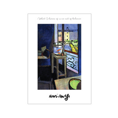 감성 아트웍 디자인캔버스 B 28 블루 무드, 화이트