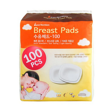Perfection 拋棄式溢乳墊 防溢襯墊, 3D立體設計 純棉舒適觸感 輕薄超強吸收 貼合背膠不易脫落, 100個, 1包