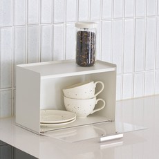 코드리빙 클린 업 스토리지 슬라이딩 철제 수납함 약통 영양제 정리 보관함 CODE-STR-4-C2M, 화이트, 1개