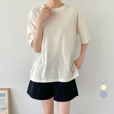 데이템 여성용 베이직 반팔 티셔츠