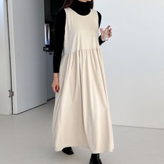 BONBONSTORY 旅程的開始 燈芯絨孕婦背心洋裝
