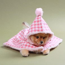 petit dog 寵物披肩毯 DWC013, 粉紅色