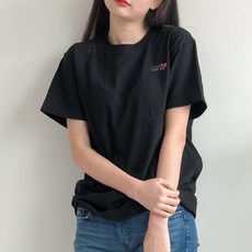 험블스튜디오 여성용 통기성 32수 얇은 반팔 티셔츠 KK_189_083