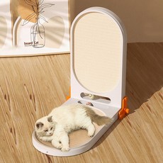 DING DONG PET 貓咪多功能水平垂直貓抓板, 1個, 白色