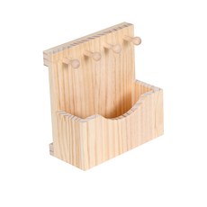 하라데코 테이프부착식 우드볼 4구 훅, 1개