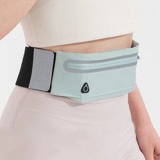 iN&CAMPING 魔鬼氈登山釣魚反光高級款慢跑腰帶, 1個, 綠色