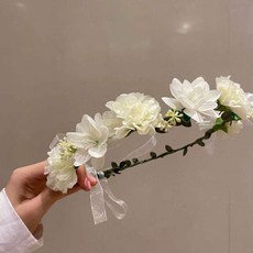 歐式婚禮裝飾花冠, 白色的