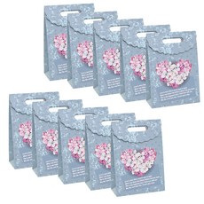 彩虹花朵禮物包裝袋 花束 10入, 藍色